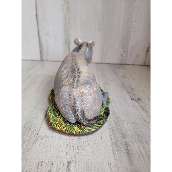 Vintage plaster cow Nativity scene Xmas home decor unique - Picture 6 of 7